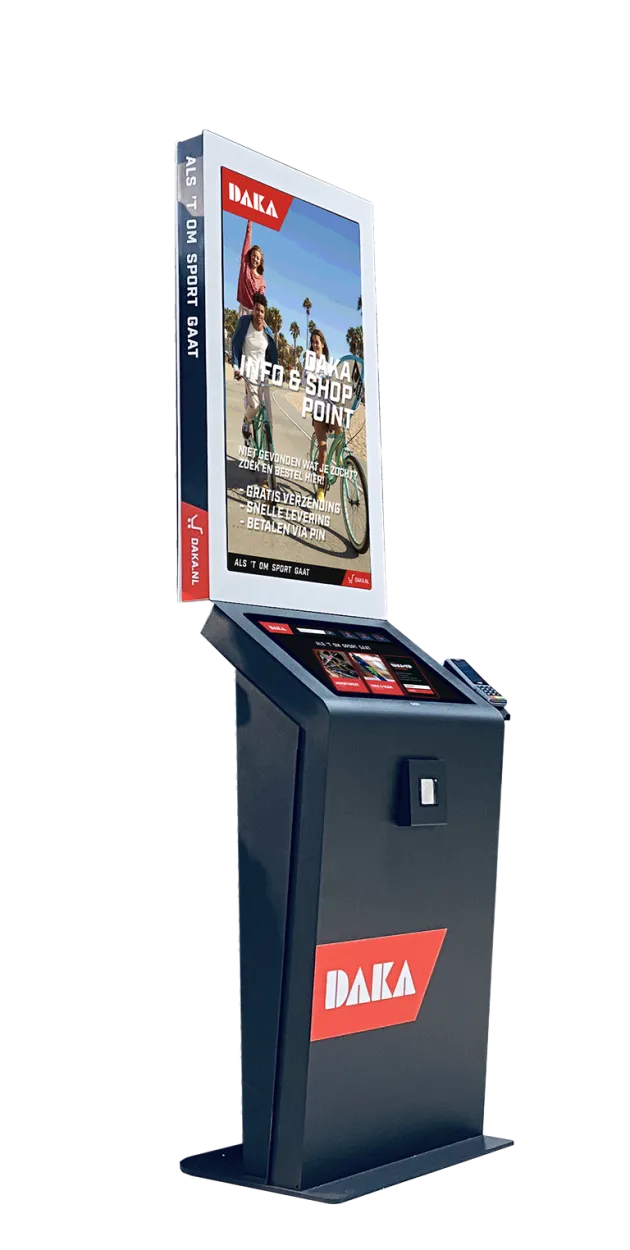 Premium bestelzuil met betaalterminal