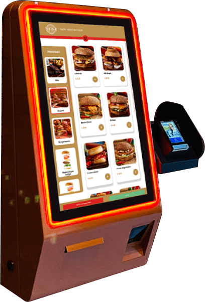 Hospitality self-order kiosk
