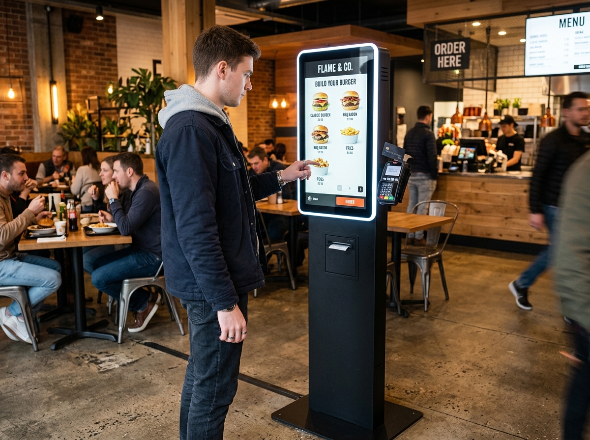 Zelf-order kiosk voor horeca en bestelzuilen in restaurants