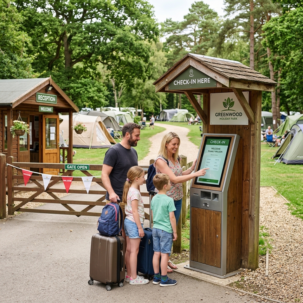 Campsites & Parks Check-in Kiosk Visual