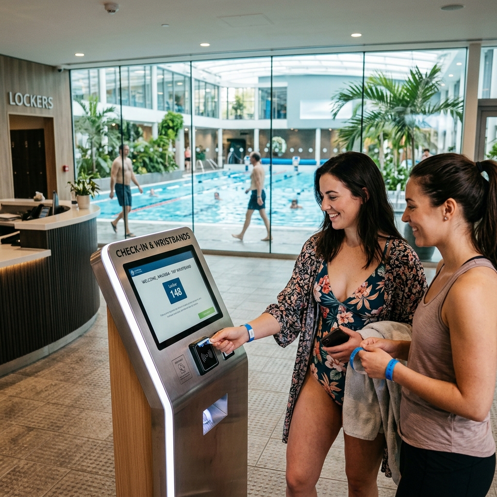 Pools & Saunas Check-in Visual