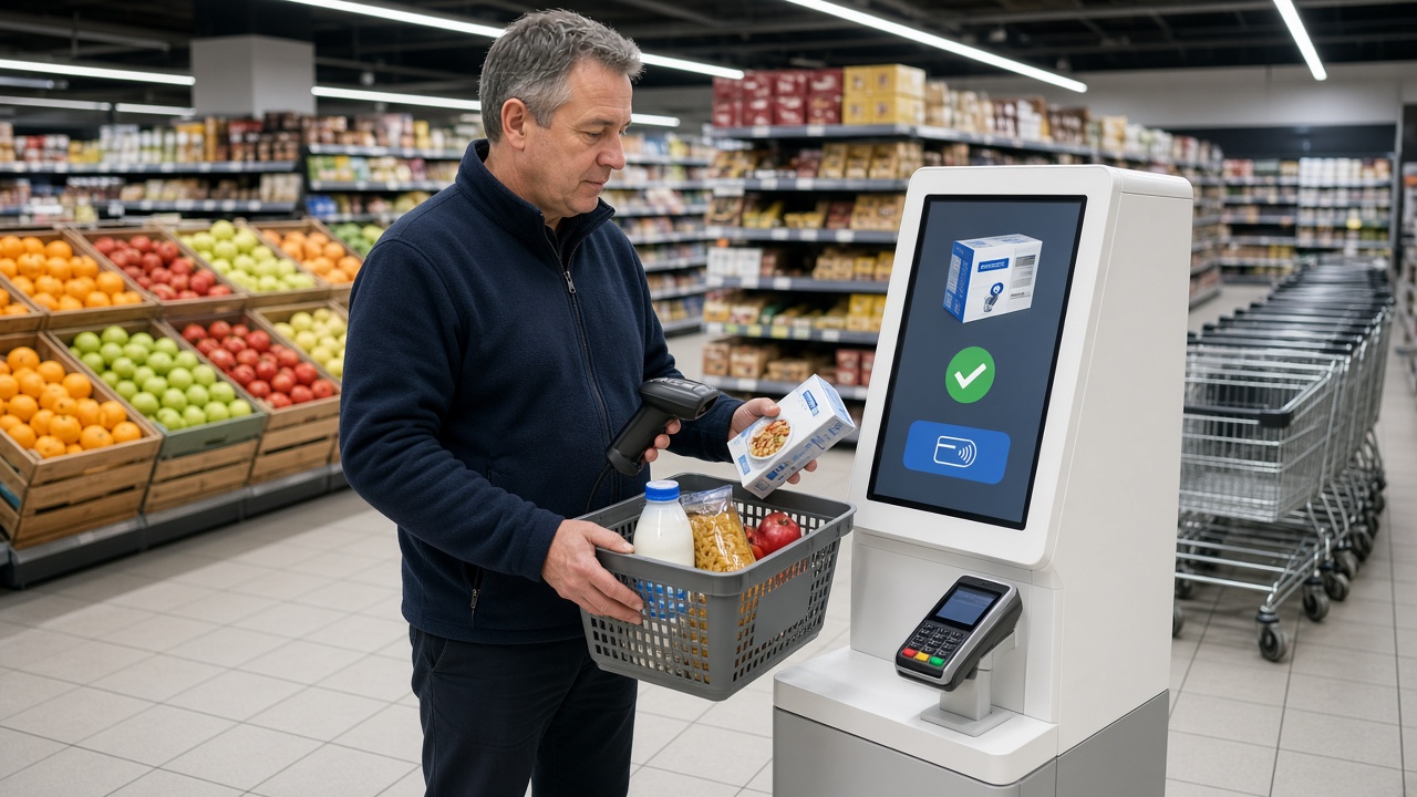 Self-Checkout Kiosk Visual